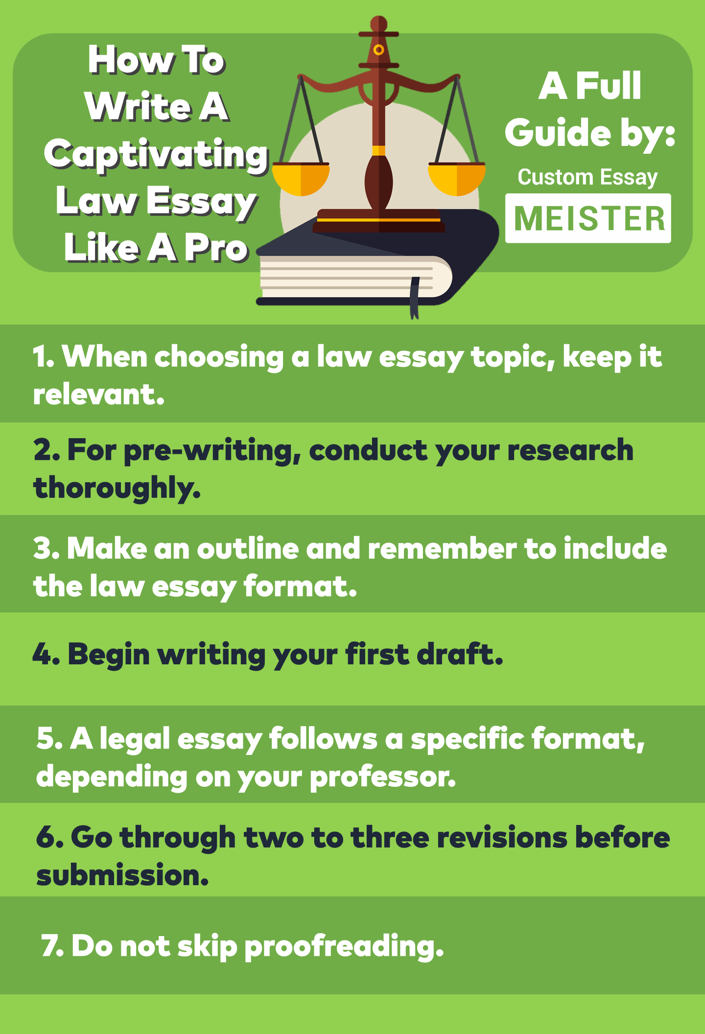 how to write law essays