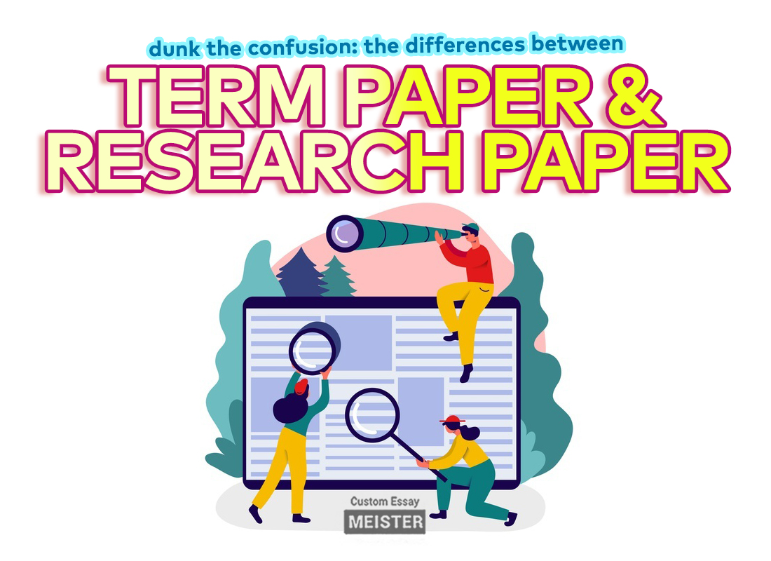 difference of research paper and term paper