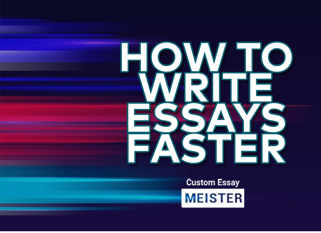 how to write essay faster