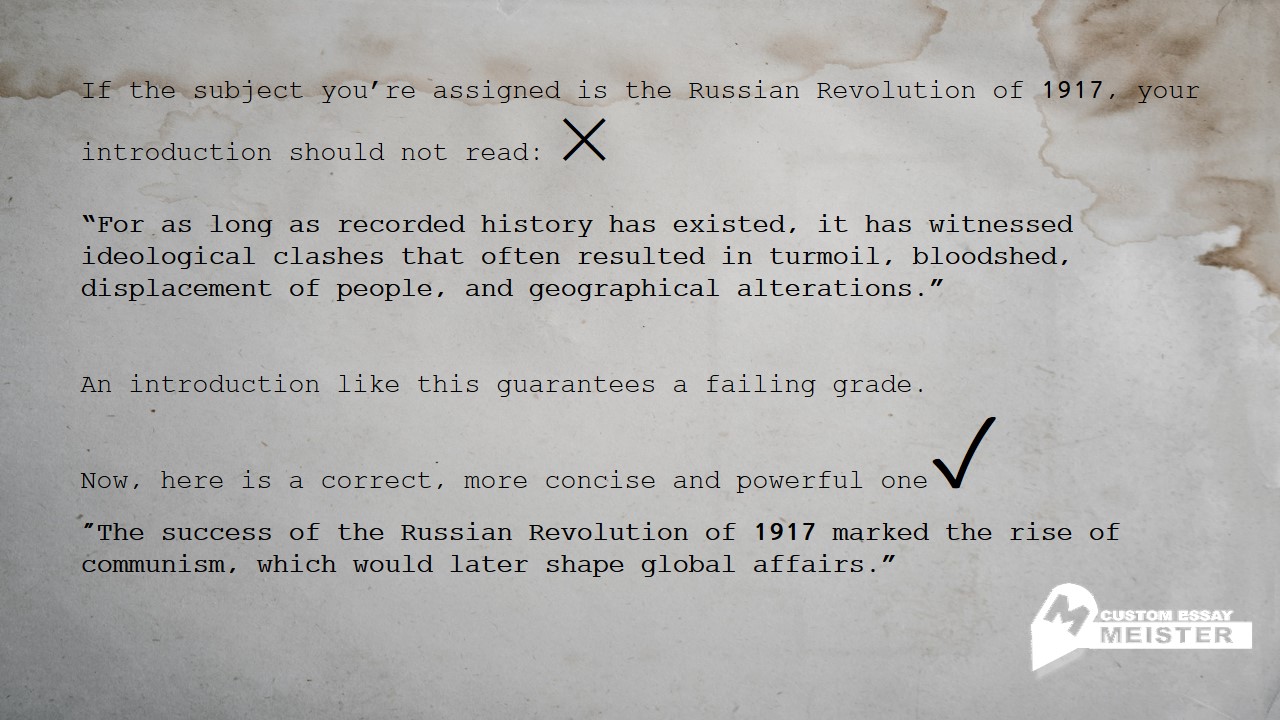 how to start a good history essay