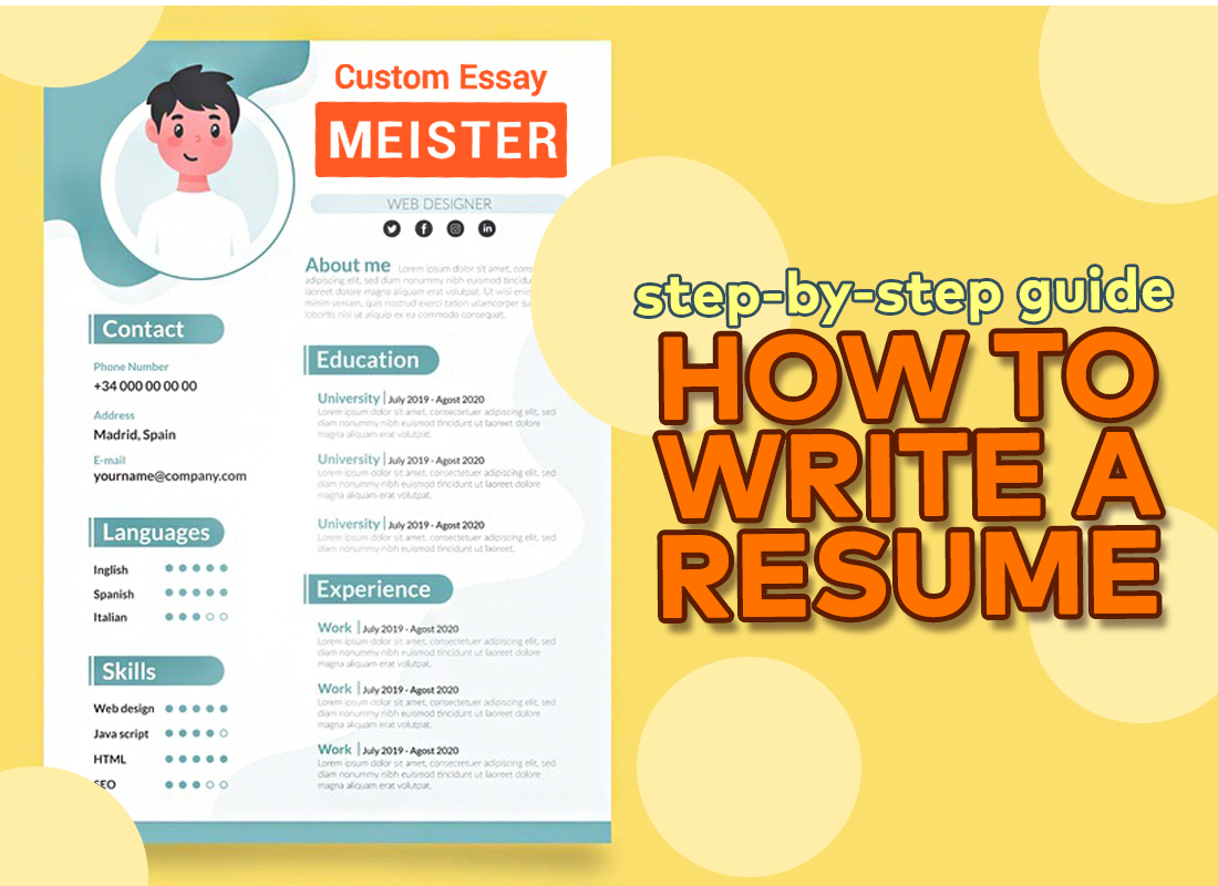 how to write a professional resume step by step