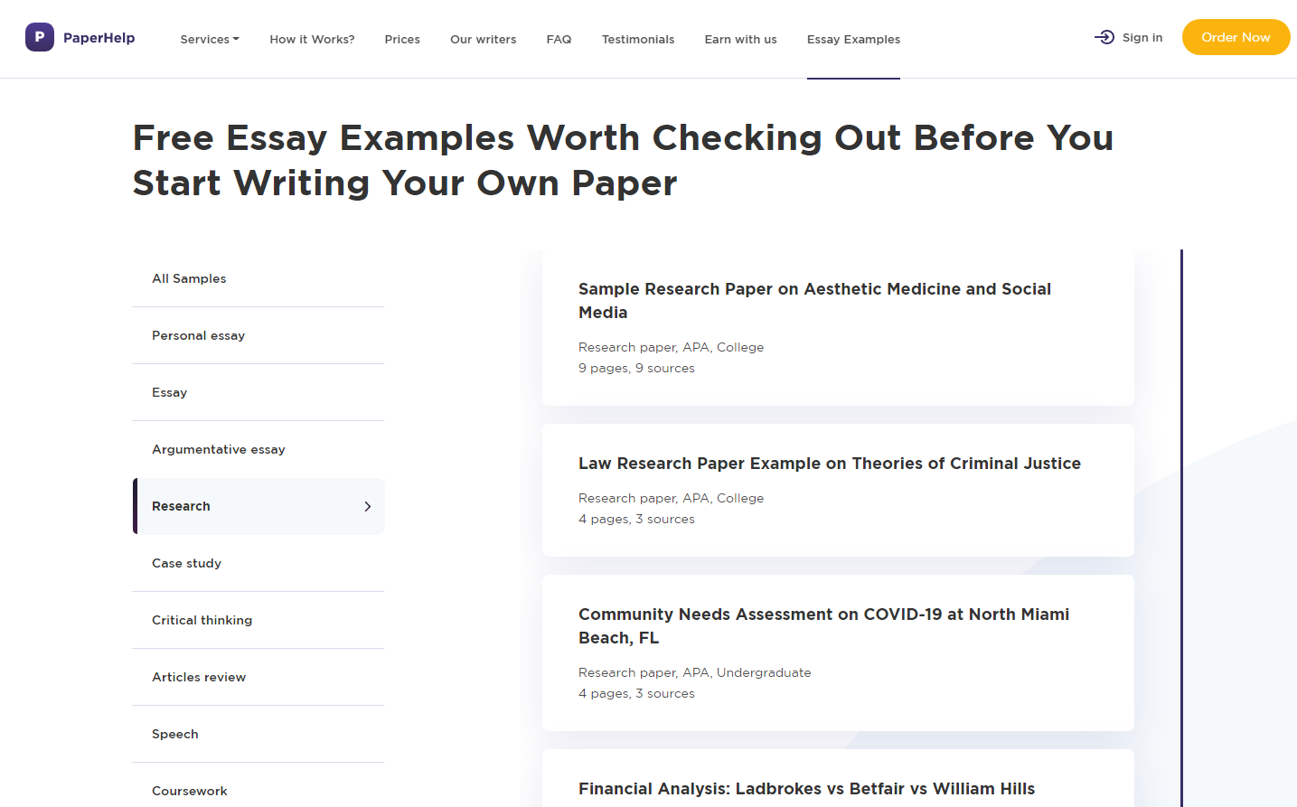 find free essays online