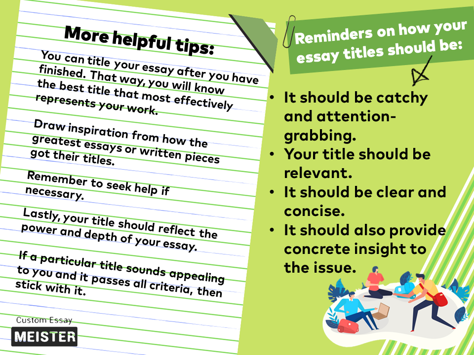 How To Choose The Best Title For Your Paper CustomEssayMeister