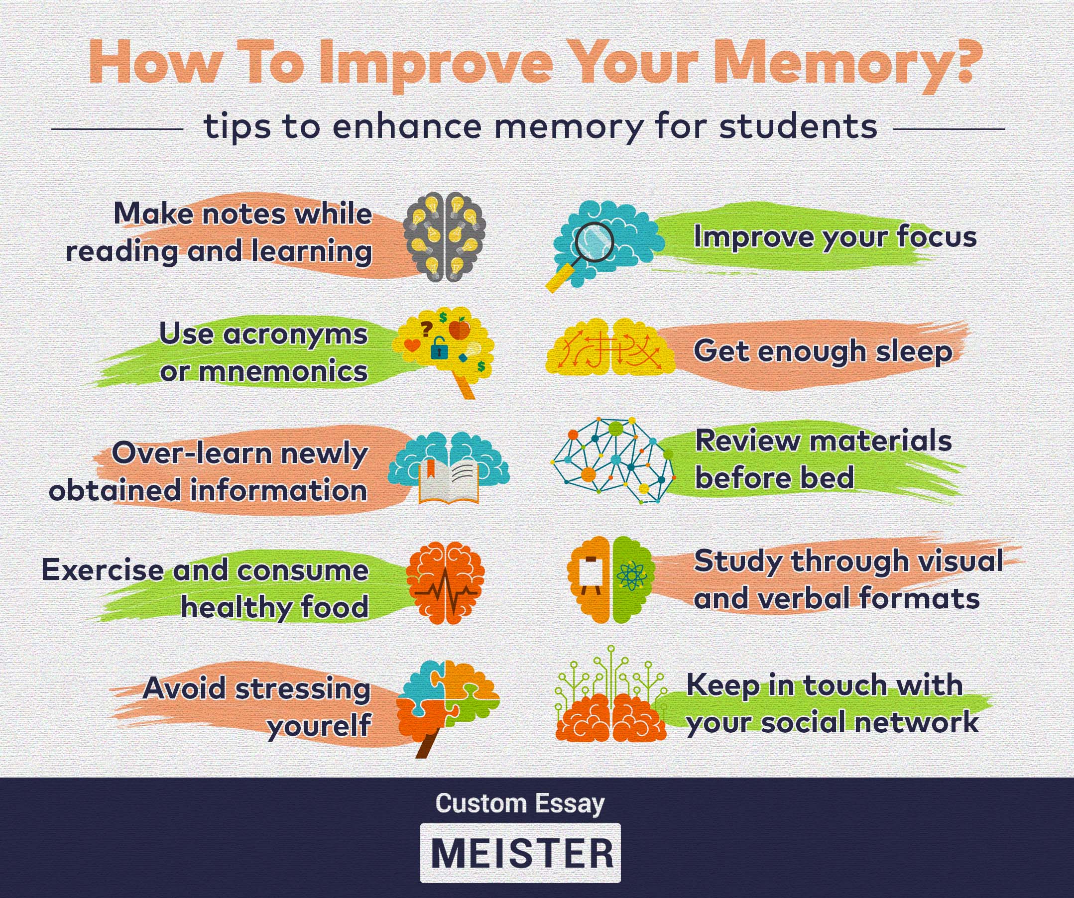how does homework improve your memory