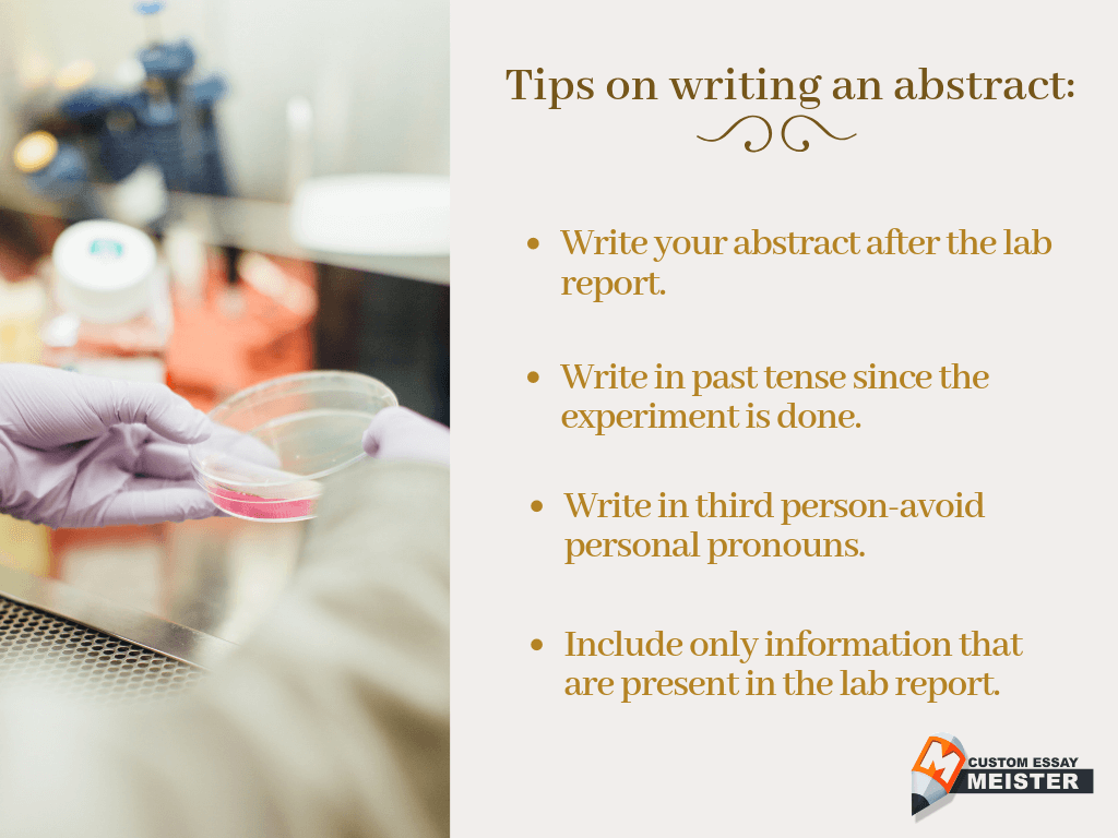 How To Write An Abstract For A Lab Report CustomEssayMeister