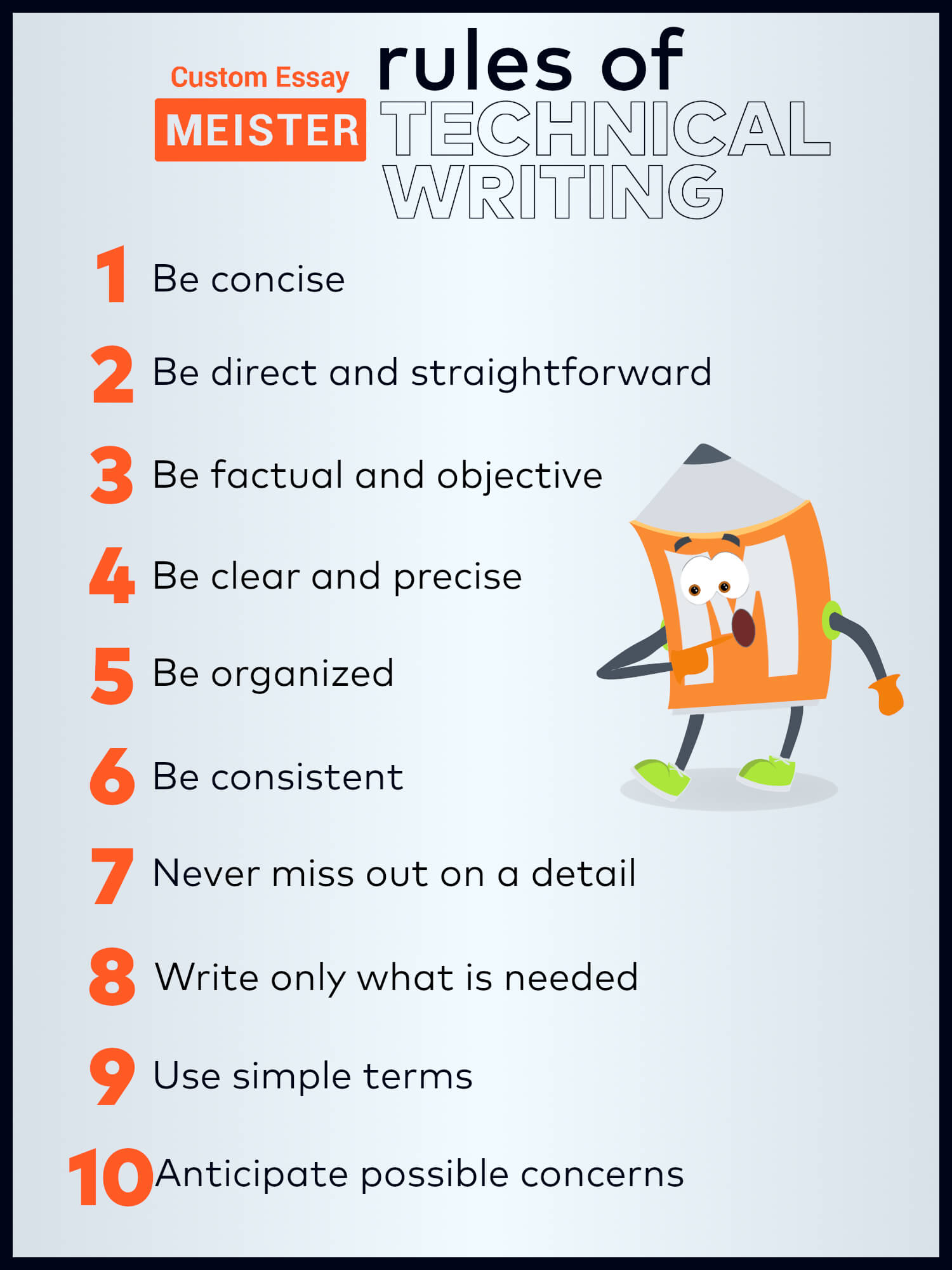 rule of writing essay