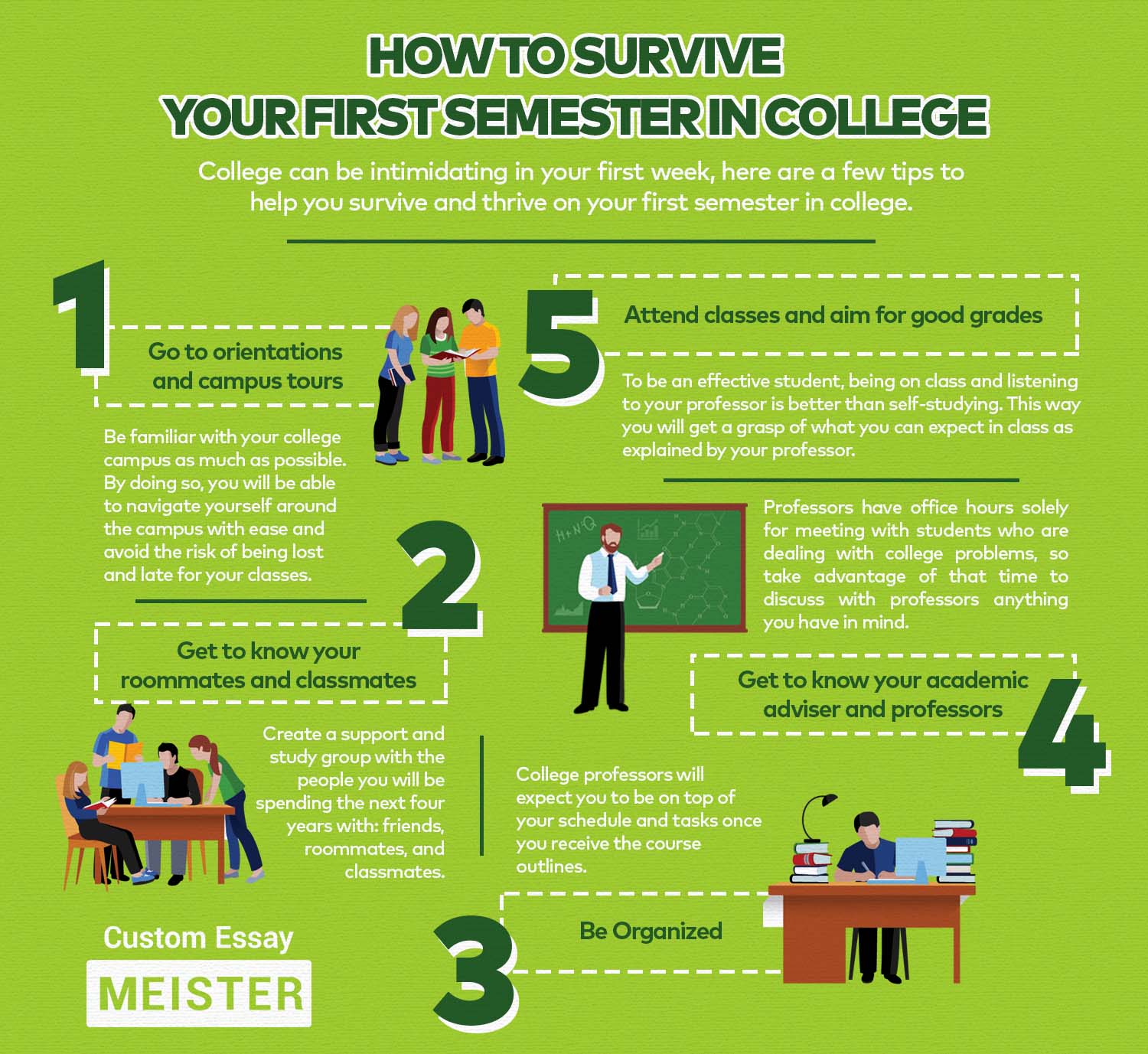 How To Survive Your First Semester | CustomEssayMeister.com