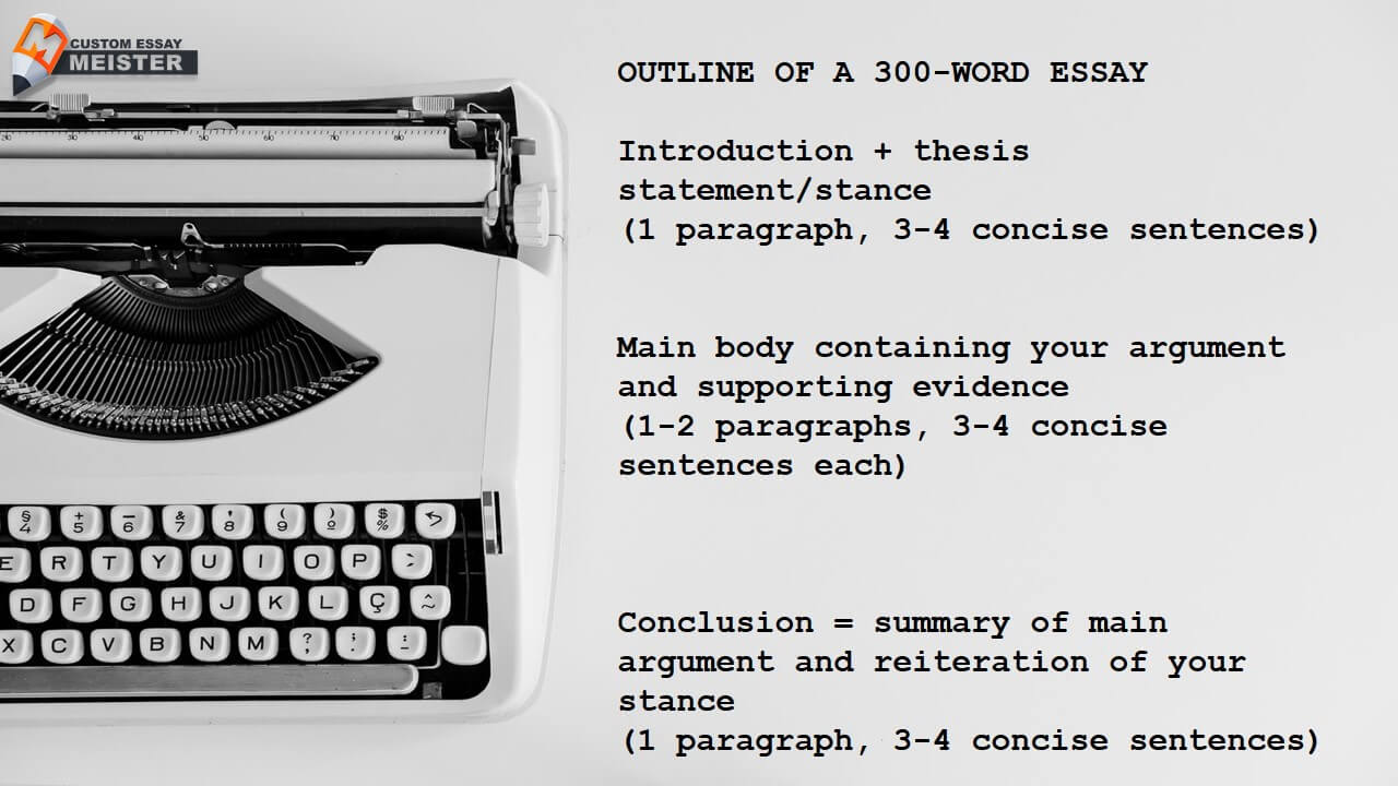 how to write a 200 300 word essay