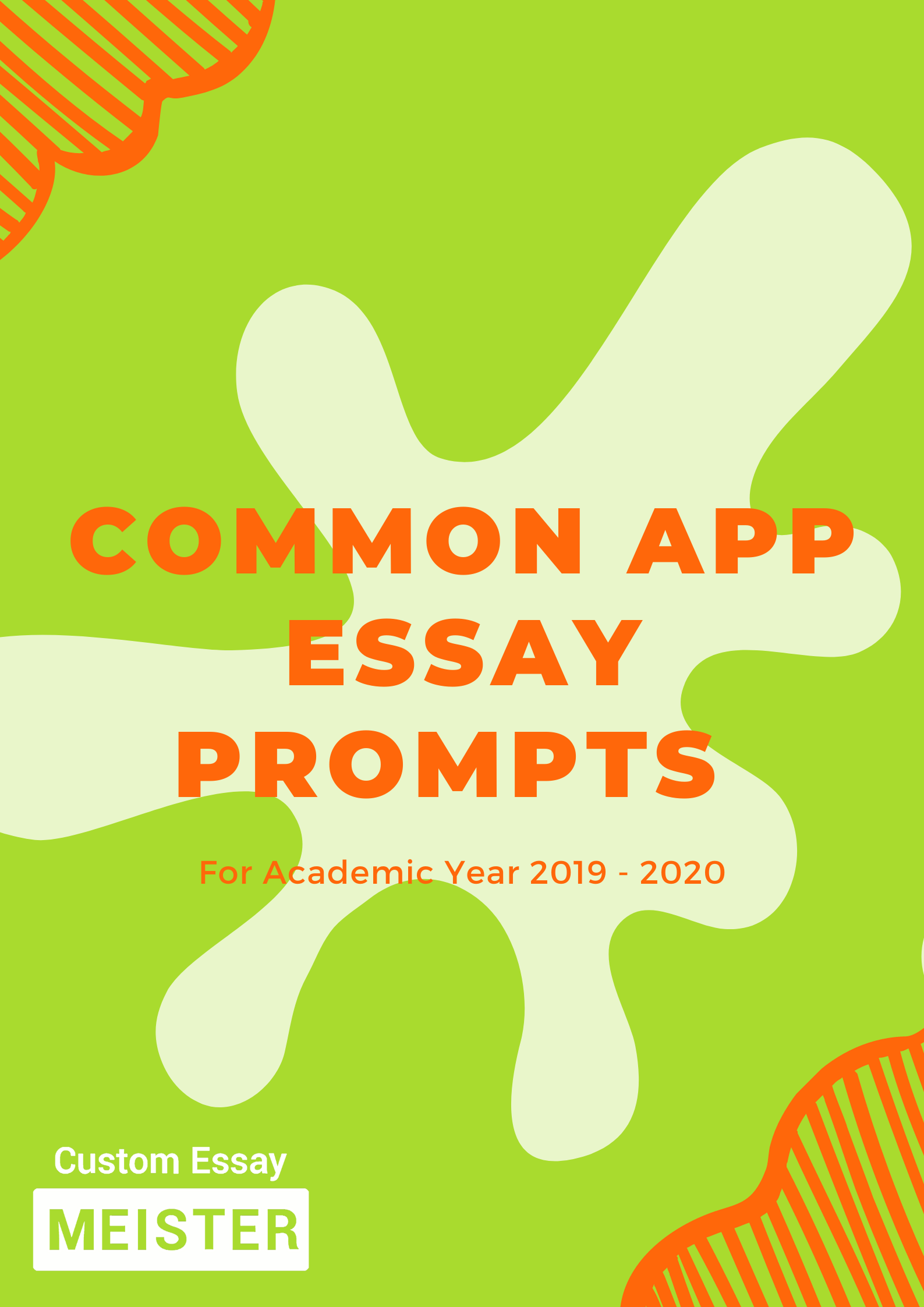 Common Application Essay Prompts
