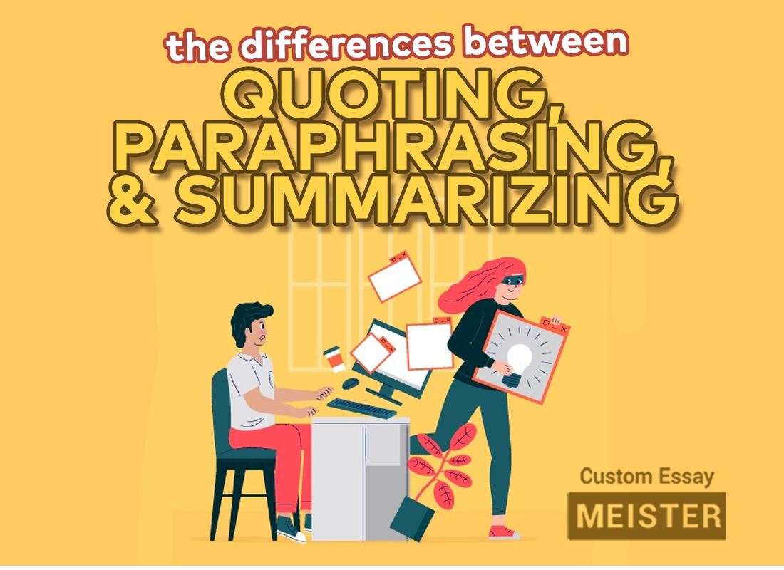 both paraphrasing and summarizing require what