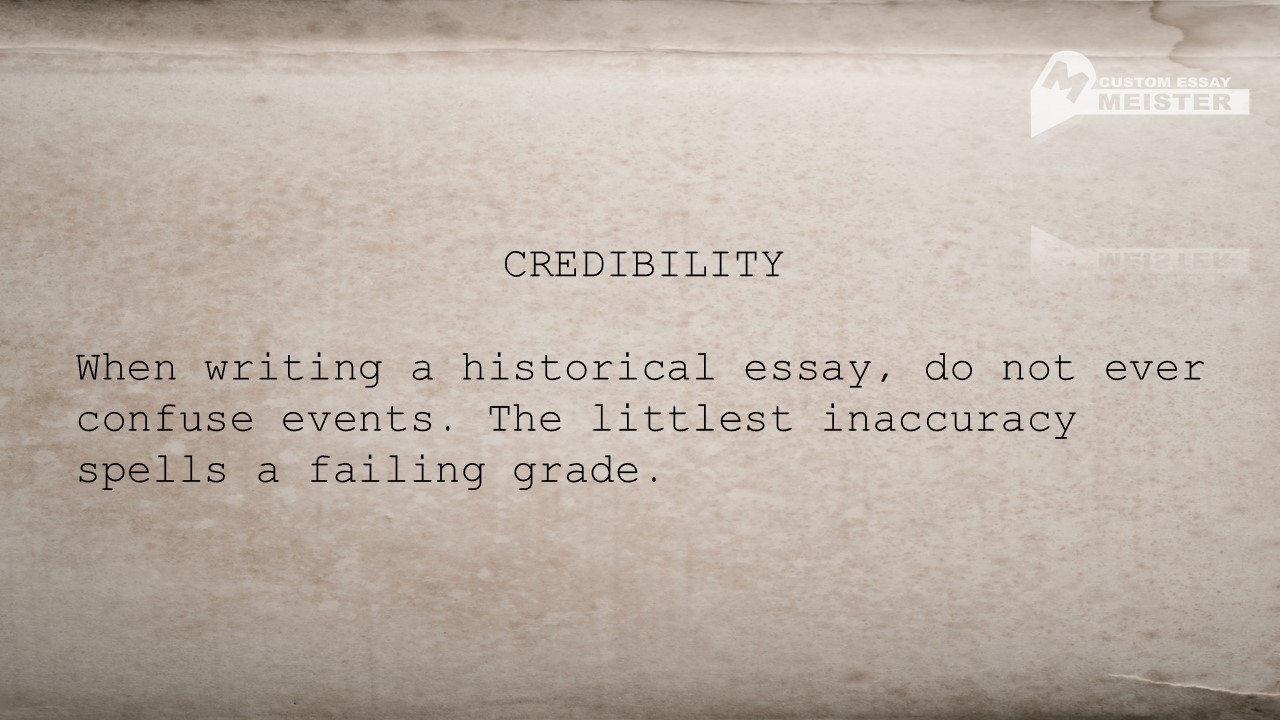 How To Write A Good History Essay CustomEssayMeister