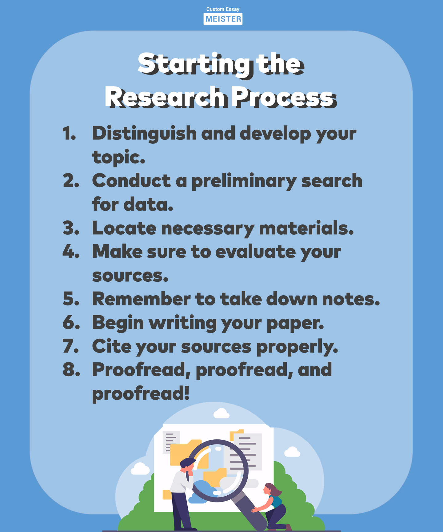 research project history tips