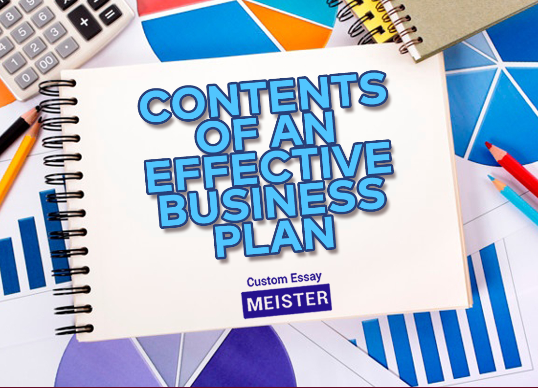 explain contents of business plan